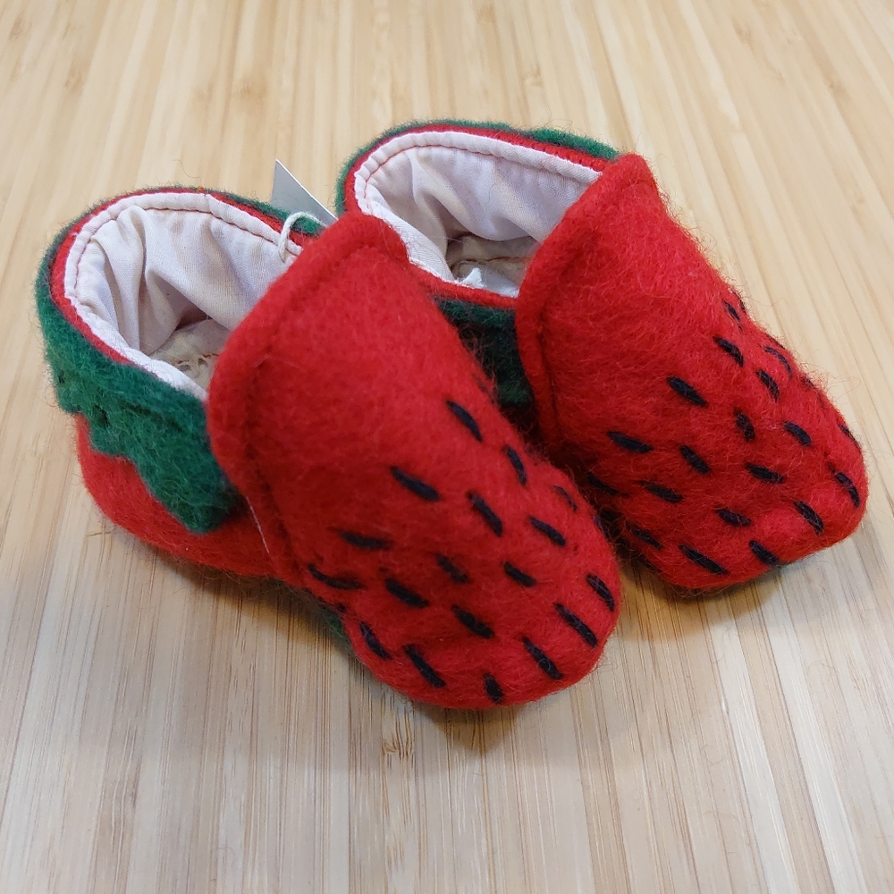 Anthropologie Strawberry Baby Booties - Picture 6 of 6
